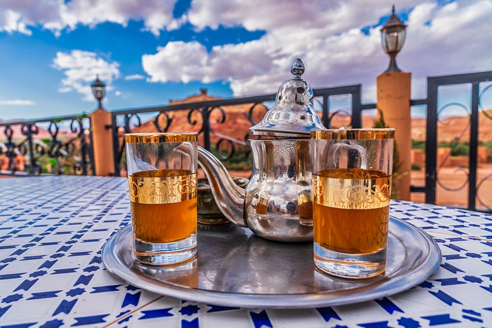 Foto de chá de menta do Marrocos