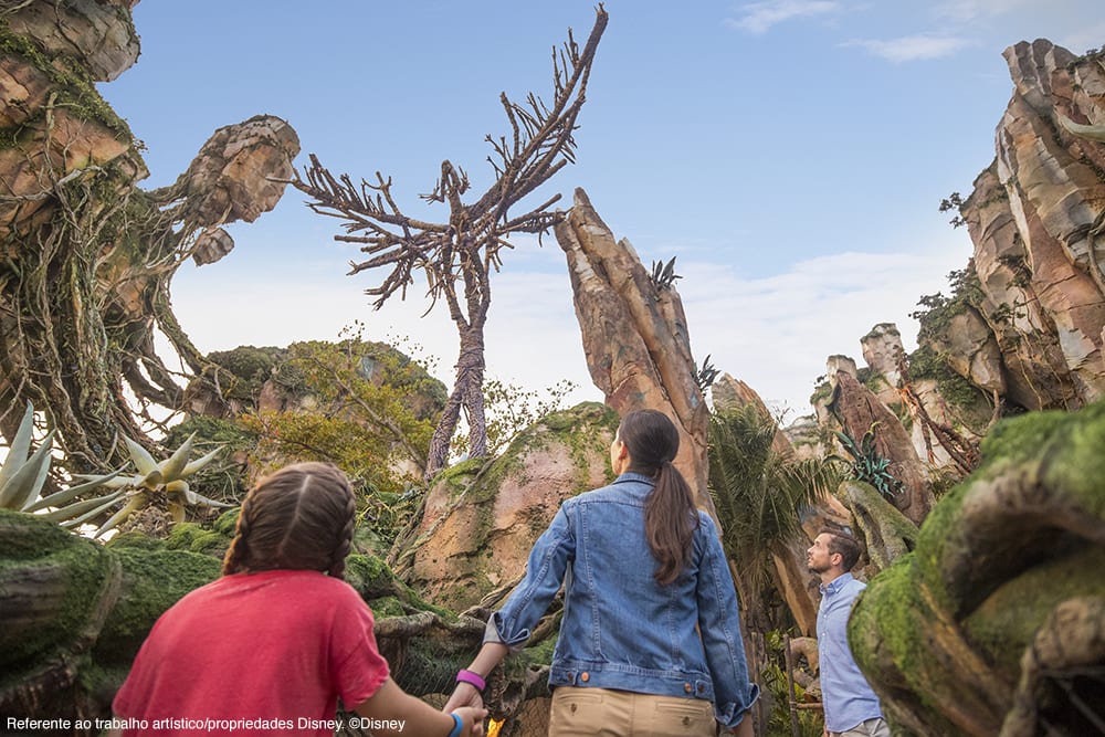 É possível explorar o mundo de Pandora no parque Animal Kingdom, da Disney